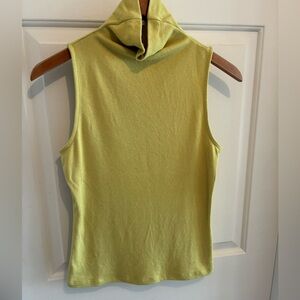 Banana Republic Factory Sleeveless Soft Luxe Knit Top, XS, Yellow